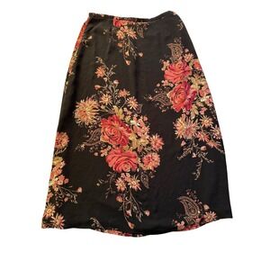 Emma James Mid Skirt Paisley Floral Fairy Whimsigoth Goblincore 90s Y2K Size 14